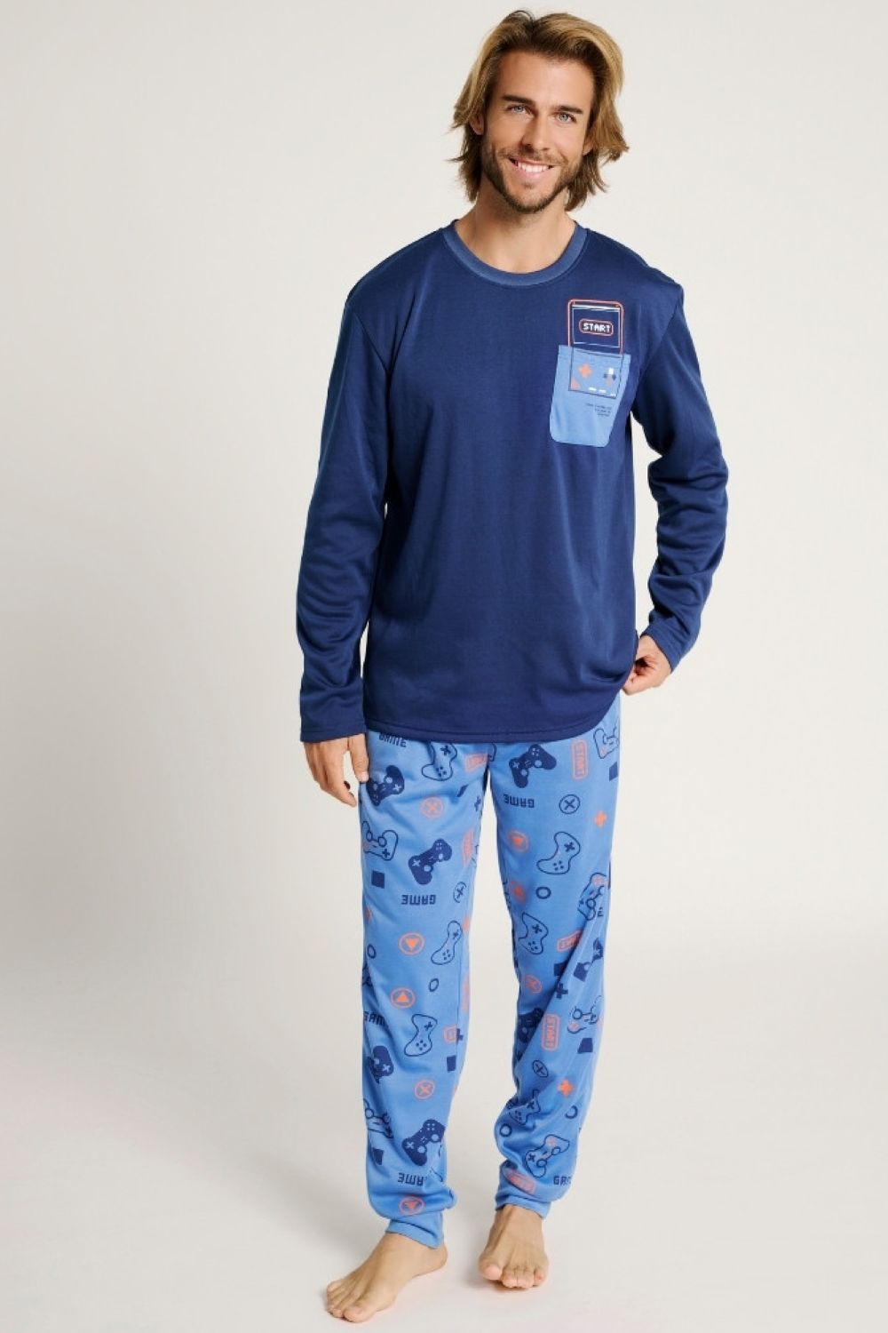 andriki-pitzama-muydemi-start Ανδρική Πιτζάμα Muydemi "Start" - Image 1