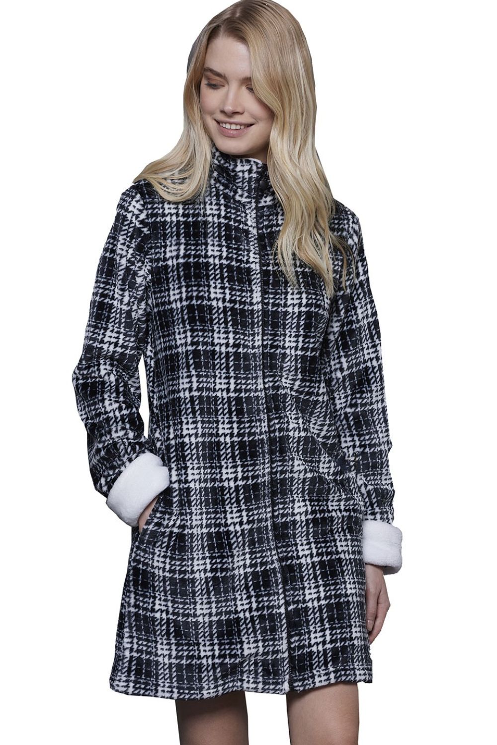 gynaikeia-roba-noidinotte-coral-fleece-me-fermouar Γυναικεία Ρόμπα Noidinotte Coral Fleece Με Φερμουάρ - Image 1