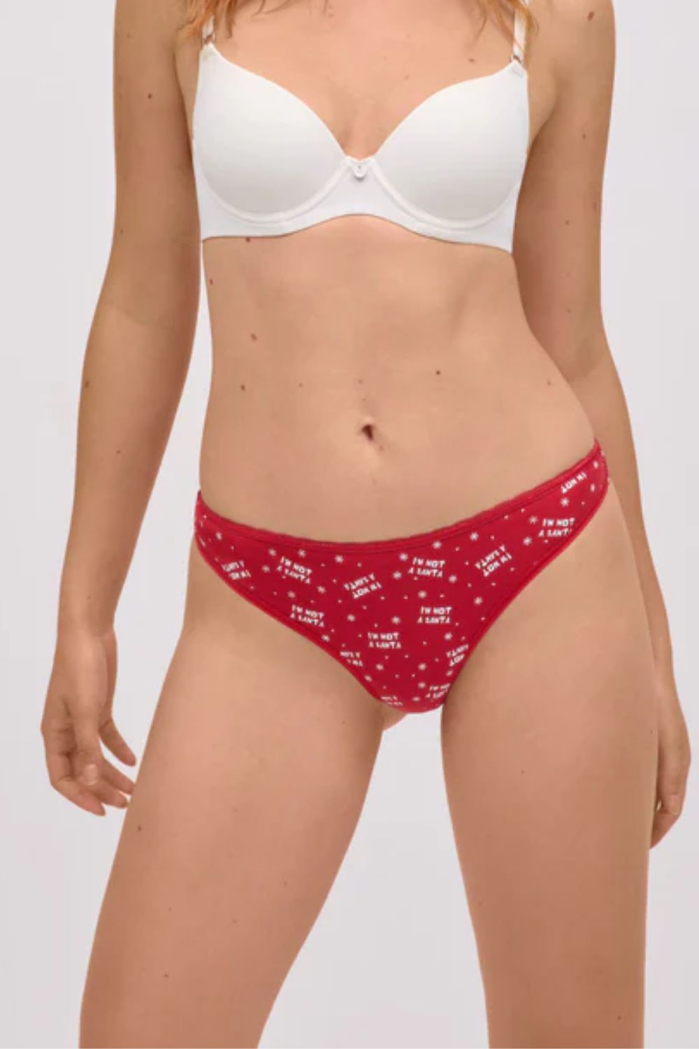 gynaikeio-slip-thong-ysabel-mora-im-not-a-santa-xmas Γυναικείο Σλιπ Thong Ysabel Mora "I'm Not A Santa" Xmas - Image 1