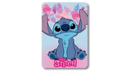 Κουβέρτα Fleece Disney Home Stitch 68 100X140 Ice Blue-Pink 100% Polyester
