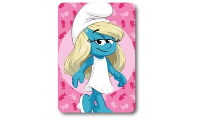 Κουβέρτα Fleece Peyo Smurfs 12 100X140 Pink 100% Polyester
