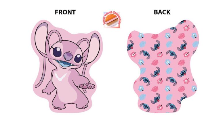 Mini Μαξιλάρι 3D AOP Disney Home Angel 97 20 cm Pink 100% Velboa