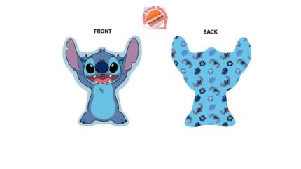 Mini Μαξιλάρι 3D AOP Disney Home Stitch 82 20 cm Sky Blue 100% Velboa