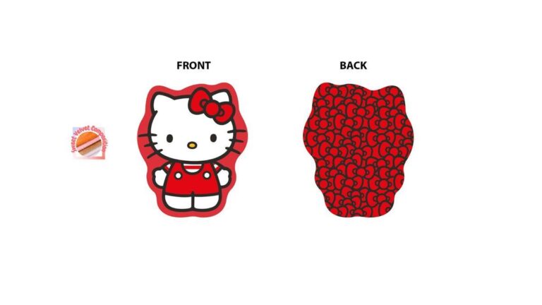 Mini Μαξιλάρι 3D AOP Sanrio Hello Kitty 91 20 cm Red 100% Velboa