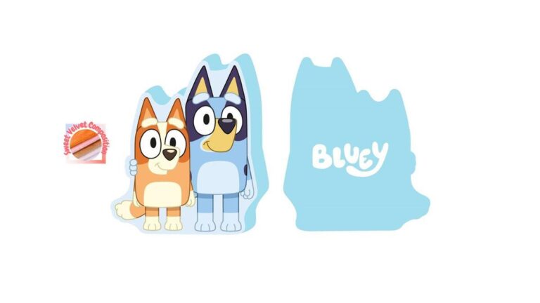 Μαξιλάρι 3D BBC Studios Bluey 73 40 cm Sky Blue 100% Velboa