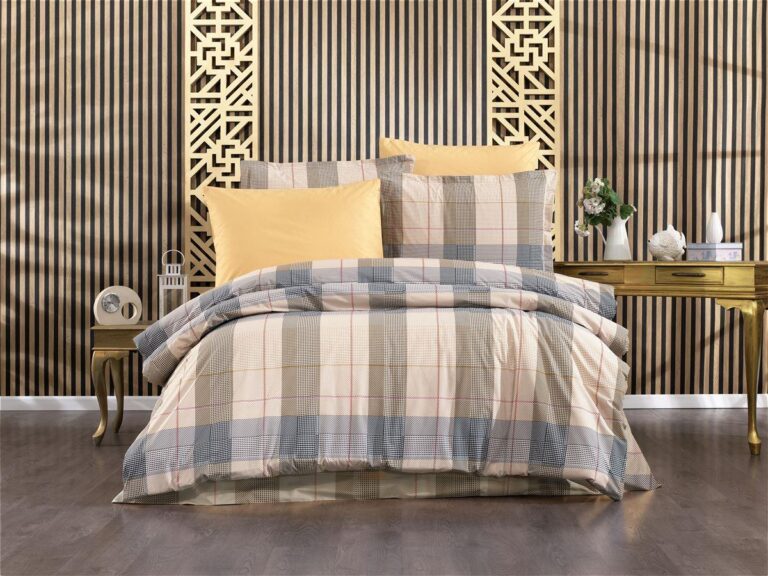 Παπλωματοθήκη Εμπριμέ Αντιγόνη 340 220X240 Beige 100% Cotton Flannel