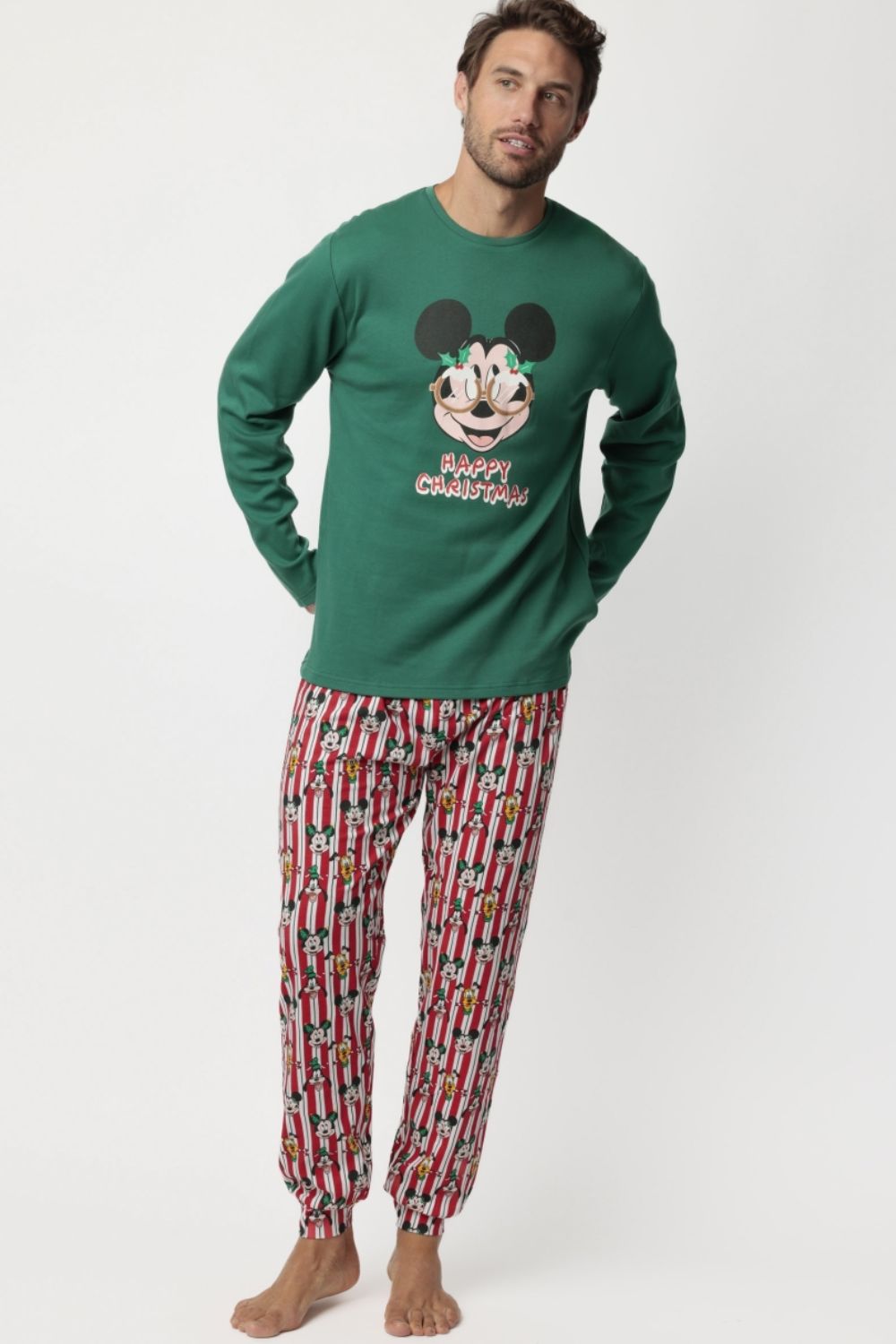 andrikes-pitzames-disney-happy-christmas Ανδρικές Πιτζάμες Disney "Happy Christmas" - Image 1