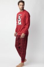 Ανδρικές Πιτζάμες  Disney “Happy Holidays" Xmas - Image 3
