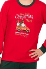 Παιδική-Εφηβική Πιτζάμα Για Αγόρια Nina Club "Christmas Trees" - Image 2