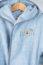 ΜΠΟΥΡΝΟΥΖΙ Με Κέντημα bebe Baby Bear 161 SIZE:04 Σιελ 100% Cotton - Image 2