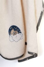 Κάπα Με Κέντημα bebe Cloudy Bear 177 75X85 Ecru-Grey 100% Cotton - Image 2