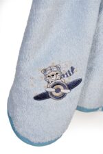 Κάπα Με Κέντημα bebe Aviator 183 75X85 Sky Blue 100% Cotton - Image 2