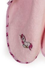 Κάπα Με Κέντημα bebe Unicorn 187 75X85 Pink 100% Cotton - Image 2
