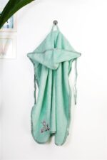 Κάπα Με Κέντημα bebe Deer 199 75X85 Mint 100% Cotton