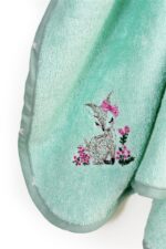 Κάπα Με Κέντημα bebe Deer 199 75X85 Mint 100% Cotton - Image 2