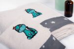 70X140 Ecru-Grey 100% Cotton