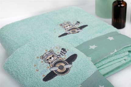 70X140 Mint 100% Cotton