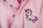 Μπουρνούζι Με Κέντημα kids Unicorn 187 Size: 04 Pink 100% Cotton - Image 2