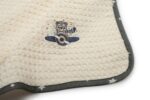 Κουβέρτα Πικέ Με Κέντημα bebe Aviator 185 80X110 Ecru-Grey 100% Cotton - Image 2