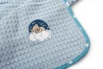 Κουβέρτα Πικέ Με Κέντημα bebe Cloudy Bear 175 100X160 Sky Blue 100% Cotton - Image 2