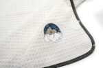 Κουβέρτα Πικέ Με Κέντημα bebe Cloudy Bear 176 80X110 White-Grey 100% Cotton - Image 2