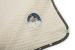 Κουβέρτα Πικέ Με Κέντημα bebe Cloudy Bear 177 100X160 Ecru-Grey 100% Cotton - Image 2