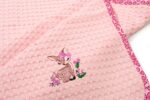 Κουβέρτα Πικέ Με Κέντημα bebe Deer 196 100X160 Pink 100% Cotton - Image 2