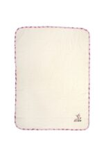 Κουβέρτα Πικέ Με Κέντημα bebe Deer 198 100X160 Ecru-Pink 100% Cotton