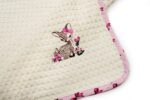 Κουβέρτα Πικέ Με Κέντημα bebe Deer 198 80X110 Ecru-Pink 100% Cotton - Image 2