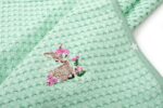 Κουβέρτα Πικέ Με Κέντημα bebe Deer 199 100X160 Mint 100% Cotton - Image 2