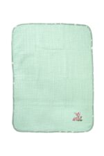 Κουβέρτα Πικέ Με Κέντημα bebe Deer 199 80X110 Mint 100% Cotton