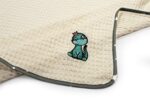 Κουβέρτα Πικέ Με Κέντημα bebe Dinosaur 181 100X160 Ecru-Grey 100% Cotton - Image 2