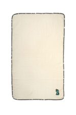 Κουβέρτα Πικέ Με Κέντημα bebe Dinosaur 181 80X110 Ecru-Grey 100% Cotton