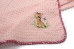 Κουβέρτα Πικέ Με Κέντημα bebe Giraffe 171 80X110 Pink 100% Cotton - Image 2