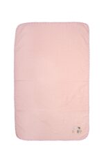 Κουβέρτα Πικέ Με Κέντημα bebe Stork 192 100X160 Pink 100% Cotton