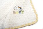 Κουβέρτα Πικέ Με Κέντημα bebe Stork 193 80X110 White-Yellow 100% Cotton - Image 2