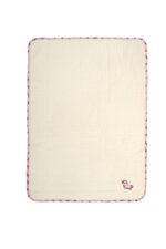 Κουβέρτα Πικέ Με Κέντημα bebe Unicorn 189 80X110 Ecru-Pink 100% Cotton
