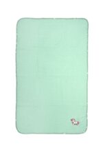 Κουβέρτα Πικέ Με Κέντημα bebe Unicorn 190 80X110 Mint 100% Cotton