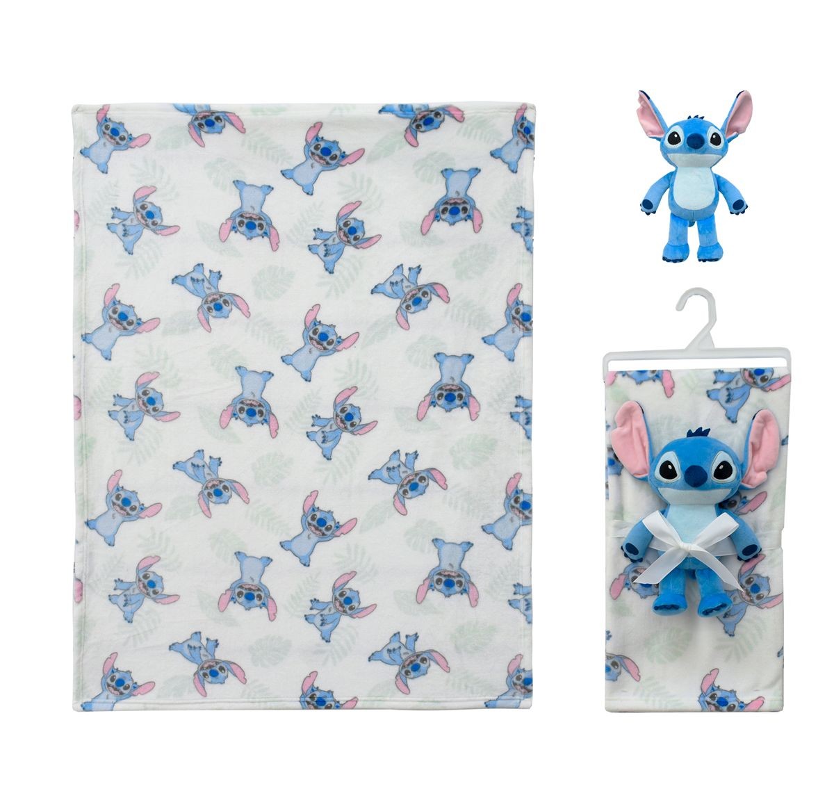 Λούτρινο Disney Home Σετ 2 Τεμ. bebe Stitch 28 Ύψος 25 cm & Κουβέρτα Coral Fleece 75X100 cm White-Blue 100% Polyester Λούτρινο Disney Home Σετ 2 Τεμ. bebe Stitch 28 Ύψος 25 cm & Κουβέρτα Coral Fleece 75X100 cm White-Blue 100% Polyester
