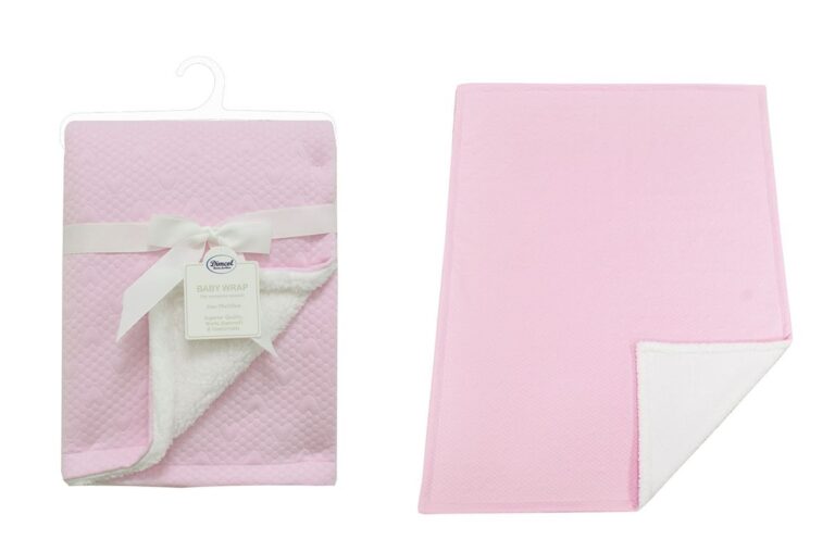 Κουβέρτα Air Layer Jacquard bebe 500 gr/m² Hearts 19 75X100 Pink 100% Polyester