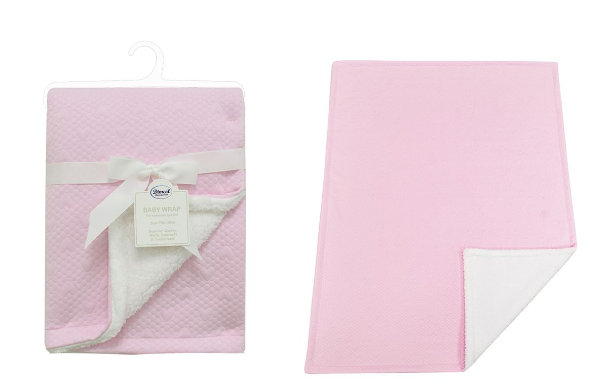 Κουβέρτα Air Layer Jacquard bebe 500 gr/m² Hearts 19 75X100 Pink 100% Polyester Κουβέρτα Air Layer Jacquard bebe 500 gr/m² Hearts 19 75X100 Pink 100% Polyester