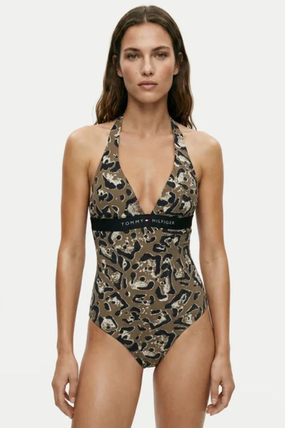 gynaikeio-olosomo-magio-tommy-hilfiger-halter (3) Γυναικείο Ολόσωμο Μαγιό Tommy Hilfiger Halter - Image 1