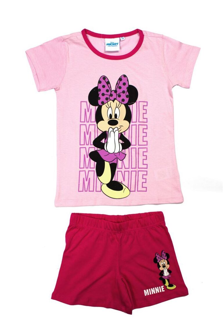 Ρουχαλάκια Καλοκαιρινά Σετ 2 Τεμ. Disney Home Minnie 48 100% Cotton Jersey Fuchsia