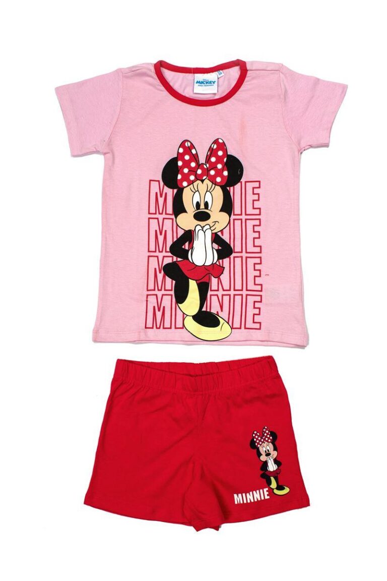 Ρουχαλάκια Καλοκαιρινά Σετ 2 Τεμ. Disney Home Minnie 48 100% Cotton Jersey Red