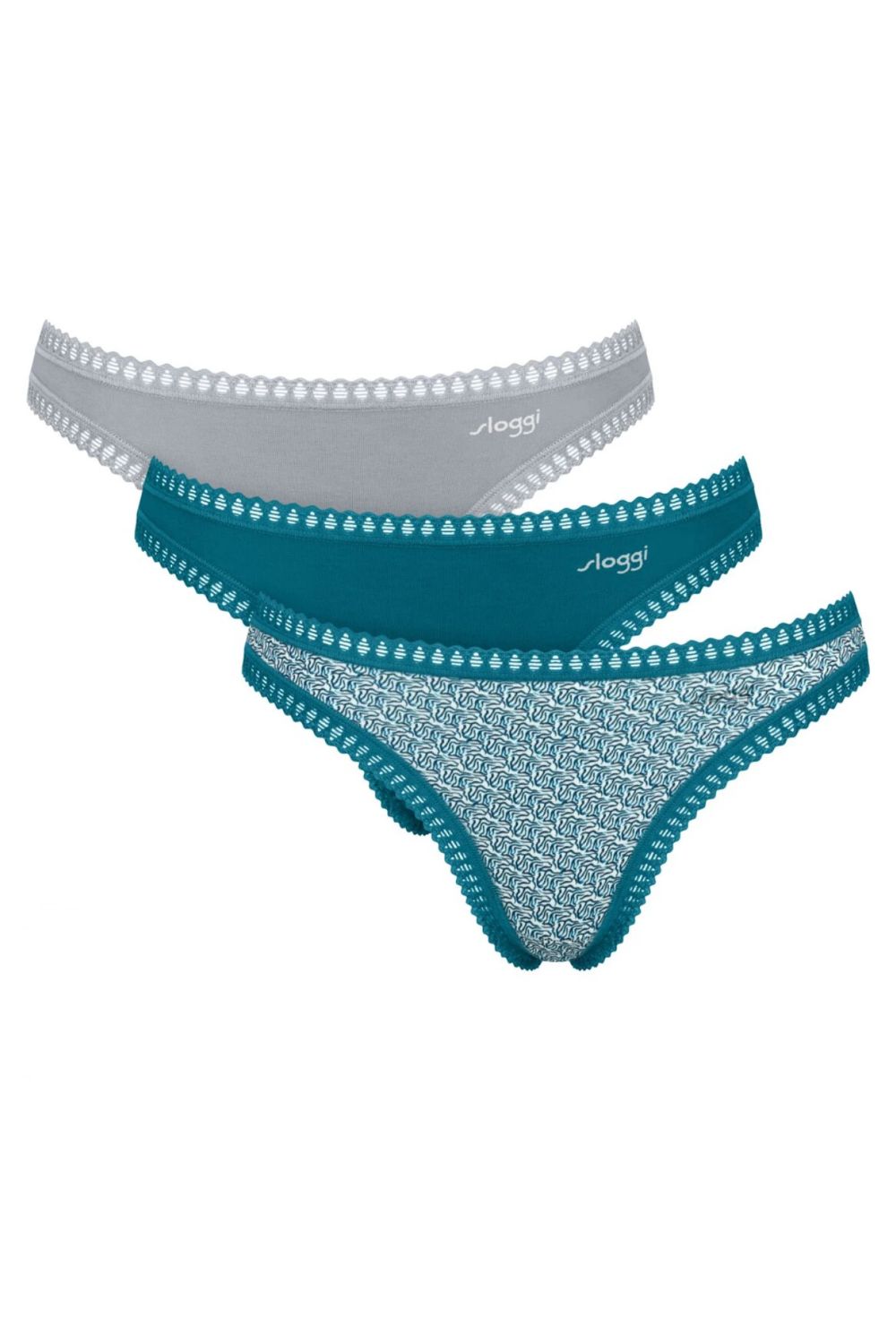 gynaikeio-slipaki-sloggi-go-crush-string-3-pack-v022 Γυναικείο Σλιπάκι Sloggi Go Crush String (3 Pack) V022 - Image 1