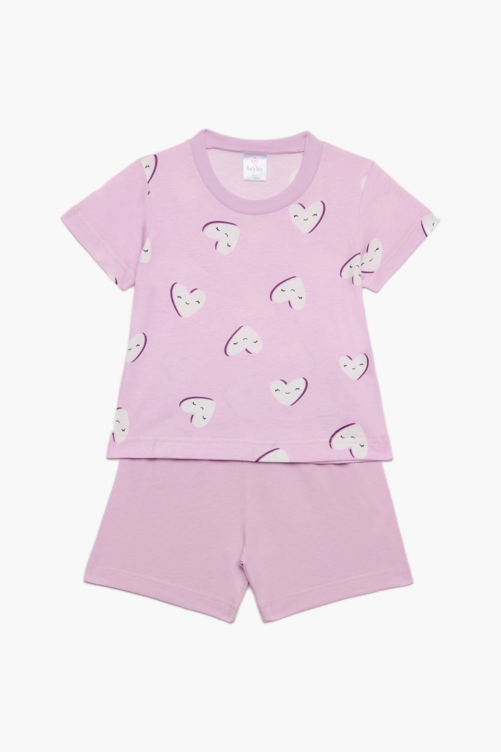 paidiki-pitzama-gia-koritsia-pretty-baby-hearts Παιδική Πιτζάμα Για Κορίτσια PRETTY BABY "Hearts" - Image 1