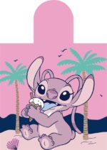 Πόντσο Θαλάσσης Quick Dry Disney Home Lilo & Stitch 195 50X100 Baby Pink 100% Microfiber - Image 2