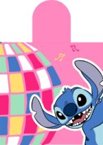 Πόντσο Θαλάσσης Quick Dry Disney Home Lilo & Stitch 275 50X100 Pink 100% Microfiber - Image 2