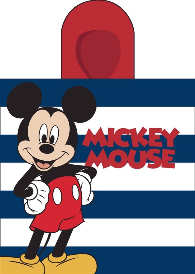 Πόντσο Θαλάσσης Quick Dry Disney Home Mickey 193 50X100 White-Dark Blue 100% Microfiber