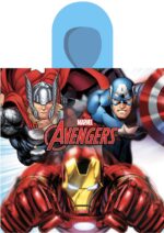 Πόντσο Θαλάσσης Quick Dry Marvel Avengers 198 50X100 White-Multi 100% Microfiber